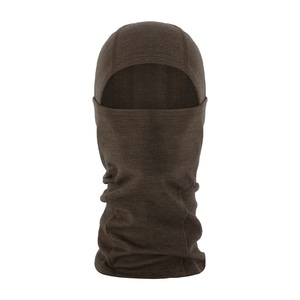 Masque de ski d'hiver chaud en laine mérinos 100% extérieur, noir, élastique, 1 trou, pour femmes et hommes, <span class=keywords><strong>cagoule</strong></span> - Product Image 1