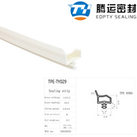 Bande d'étanchéité TPE moderne, durable et flexible pour fenêtres et portes, isolation phonique, installation par vis, multi-usages