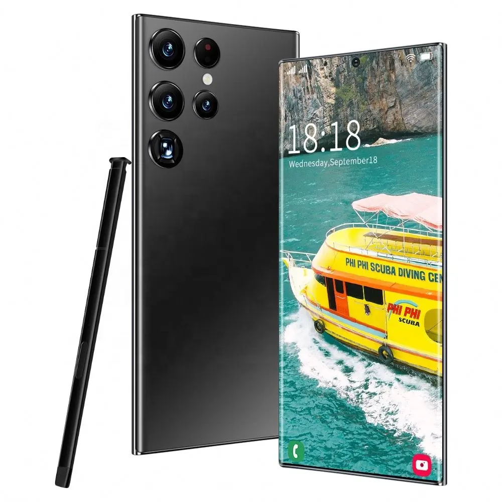 Trung Quốc nhà máy Made 5g điện thoại thông minh gốc S22 siêu 7.3inch HD đầy đủ màn hình 48mp + 512MP Octa Ngô Dual Sim chế độ chờ 4G 5g điện thoại di động