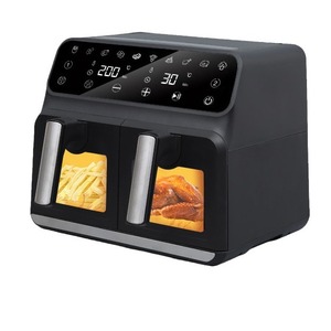 Air Fryer 8L Smart Multi-Functional Household Electric Ceramic Coating Non-Stick Square Black - Product Image 2