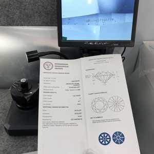 Moissanita suelta de diamante VVS creada en laboratorio con corte brillante redondo, precio al por mayor, disponible en colores rosa, azul, Morado, verde y blanco - Product Image 5