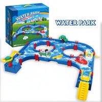 Juego de Bloques de Construcción de Plástico para Parque Acuático de Verano, para Piscina, Jardín, Playa, Actividad Sensorial, Juguete Divertido, Regalo para Niños