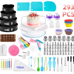 293 Piezas Kit de Herramientas para Decoración de Pasteles y Repostería, Accesorios para Decorar Pasteles - Product Image 1