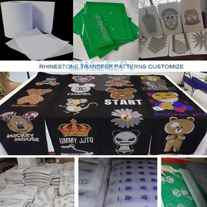 Tùy Chỉnh Thiết Kế Truyền Nhiệt Hotfix Rhinestone Motif Mẫu Mô Hình Mô Hình Bằng Gỗ PVC Nhựa Cắt Hội Đồng Quản Trị Các Tông - Product Image 2