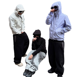 Clothing Manufacturer Custom Wholesale Streetwear Outdoor Windbreaker Hooded Waterproof Windproof <strong>Jacket</strong> with Sunglasses Lens - Product Image 5