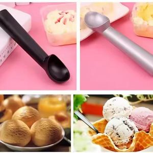 ช้อนอลูมิเนียมอัลลอยด์คุณภาพสูง ทนทาน ใช้ในครัวเรือน ตักไอศกรีม ตักขนมหวาน ตักแตงโม - Product Image 4