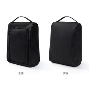 Sac à chaussures en tissu Oxford résistant à l'eau, maille respirante, rangement pour chaussures pour hommes et femmes, sport, gym, voyage, noir - Product Image 4