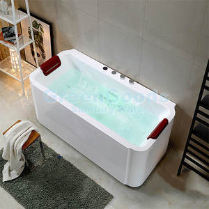 Bañera de hidromasaje acrílica con luces Led coloridas, bañera de masaje de burbujas de aire, Spa de <span class=keywords><strong>EE</strong></span>. <span class=keywords><strong>UU</strong></span>., nuevo diseño - Product Image 2