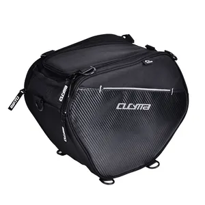 Mochila para casco de moto, bolsa de equipaje de gran capacidad, bolsas de  sillín resistentes al agu Cola Bolsas traseras para asiento de moto