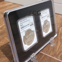 TCG personnalisé en gros 2 dalles Canada pièce commémorative très résistant aux rayures acrylique protecteur gradué porte-monnaie porte-boîte