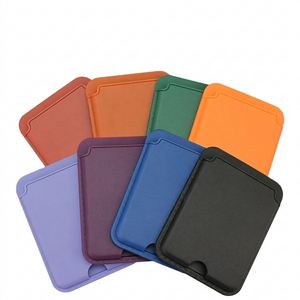 PU Leather <b>Wallet</b> Max Magnet Card <b>Holder</b> for Magsafe iPhone 11/12/13/14 Pro Unisex ID Card Magnetic Adsorption Accessories - Product Image 1
