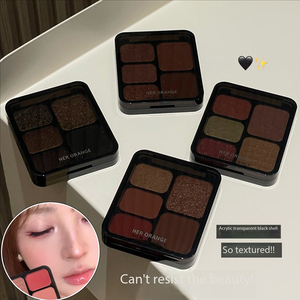 Paleta <span class=keywords><strong>de</strong></span> Sombras <span class=keywords><strong>de</strong></span> Ojos en Polvo <span class=keywords><strong>de</strong></span> 5 Colores, Marca Privada, Bestseller, Acabados Mate y Brillantes Intensos, Cruelty Free, Alta Pigmentación - Product Image 4