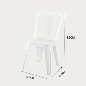 Venta al por mayor barato moderno apilable <span class=keywords><strong>sillas</strong></span> <span class=keywords><strong>de</strong></span> plástico blanco respaldo silla restaurante <span class=keywords><strong>terraza</strong></span> silla - Product Image 6