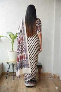 Sari de Seda Modal Premium, Suave y Ligero, con Estampado Floral, Elegante, Ropa Étnica, Sari para Fiestas y Festivales, para Exportación al por Mayor - Product Image 2