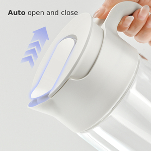 Tự động mở nắp rộng miệng Borosilicate nước thủy tinh bình Jug cho trái cây trà tủ lạnh thanh lịch bình an toàn thiết lập với xử lý - Product Image 2
