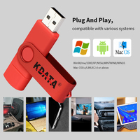 Kdata kustom logo personalizado murah grosir 3.0 Tipe c 128 256 gb 1 2 tb flashdisk pena otg usb flash drive