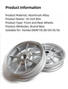 Jante/Disque/Cloche de roue de moto personnalisée à six trous en alliage d'aluminium pour voitures, séries DIO 18/28 et ZX34/35 - Product Image 6