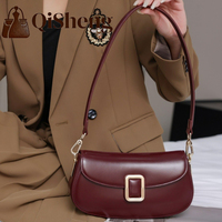 Sac à bandoulière de luxe en cuir véritable de haute qualité pour femme, sac à main classique et tendance pour dames