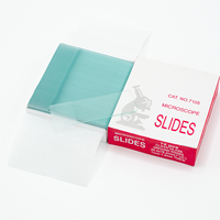 China Factory Pre-Cleaned OEM Custom Logo Microscope Slides Glass 25.4x76.2mm for Lab Research