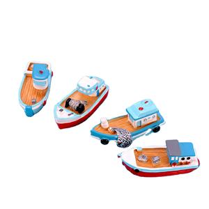 Micro Landschap <span class=keywords><strong>Aquarium</strong></span> Decoraties Bonsai Vis voor <span class=keywords><strong>Aquarium</strong></span> Mariene Scheepjes Roeiboot Miniatuur Hars Jacht Figuurtjes Engel Stijl - Product Image 3