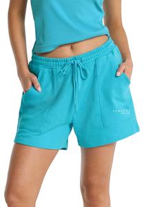 กางเกงขาสั้นผ้าฝ้ายฝรั่งเศสสำหรับผู้หญิงกางเกงขาสั้นผ้าฝ้ายเทอร์รี่2024พอดีตัวกางเกงออกกำลังกายแบบสกินนี่ลำลอง100% 350gsm สำหรับฤดูร้อน - Product Image 6