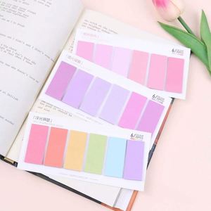 Candy Color Gradient Self-Adhesive Sticky Notes Colorful Index Tabs <b>Bookmarks</b> Classification Labels Essential School Office - Product Image 3