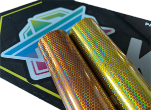 Film PVC Laser Nid d'Abeille Vert pour Phares et Feux Arrière, Teinte Laser Caméléon pour Véhicules - Vente Flash - Product Image 3