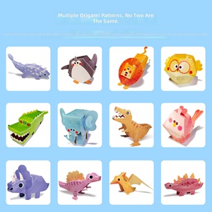 <span class=keywords><strong>Libro</strong></span> de Origami Educativo con Escenas 3D, Kit de Manualidades de Papel con Temática de Animales, Tráfico y Princesas para Niños, Juguetes de Aprendizaje Temprano - Product Image 3