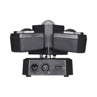 Projecteur de scène rotatif à tête mobile, faisceau laser LED dynamique à quatre bras, boule magique, pour discothèque, rouge/vert/bleu