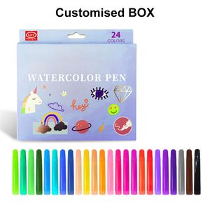 Khuyến mại 24 Màu Sắc Sống Động Bút Màu Nước Thiết Lập Với 1mm Đầu Sợi Cho Trẻ Em và Người Lớn Màu Cuốn Sách - Product Image 6