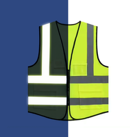 Gilet Réfléchissant Multi-Poches à Clipser pour la Sécurité Routière, Vêtement de Moto Fluorescent, Gilet de Sécurité Utilitaire Extérieur – Vente Chaude
