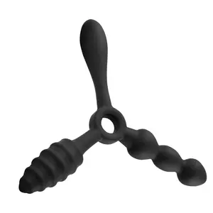 Silicone G String Trainer Prostate Massage Triple Anal Butt Plug