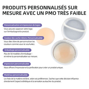 Cache-tétons en silicone réutilisables autocollants pour femmes, confort tout au long de la journée sous toutes les tenues - Product Image 5