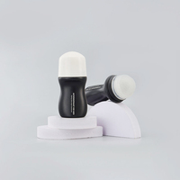 Couvercle roller blanc 30 50 60ml PE noir vide huile essentielle cosmétique anti-transpirant parfum déodorant plastique rouleau sur bouteille