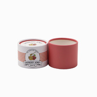 Tube d'Emballage Cylindrique Rond en Papier Kraft Personnalisé et Écologique pour Bougies en Cire