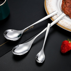 Ensemble de couteau, fourchette et cuillère à steak en acier inoxydable 304, manche carré, couverts de style occidental, résistant à la rouille, pour la restauration - Product Image 2