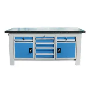 Workshop bench file table assembly workbench ESD table packing workbench maintenance worktable with cabinet