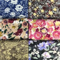 Tissu en coton, coton floral imprimé pour la couture, vêtements, robes