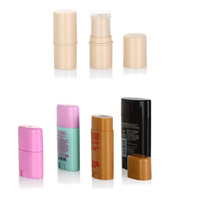 Finition en caoutchouc, lot de pièces, 6g/15g/30g/50g/75g, contenant pour baguettes de déodorant et produits cosmétiques, finition en caoutchouc mat ou noir