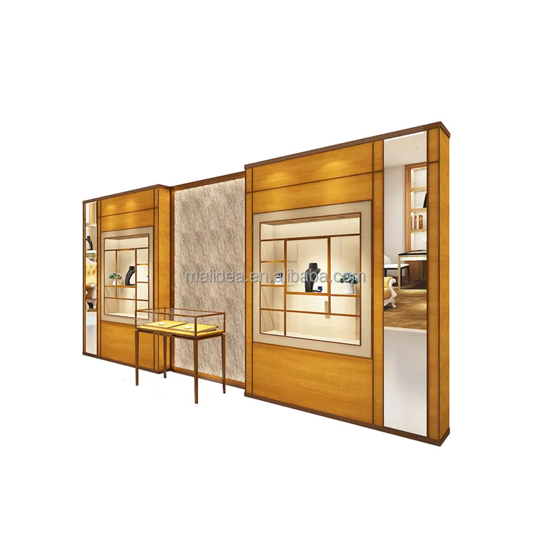 I mobili da parete per gioielli sono esposti con la vetrina dei mobili della gioielleria in vendita
