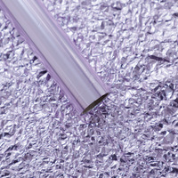 Papier d'emballage froissé Evergreenwrap pour bouquet de fleurs, en papier d'aluminium, pour fleuriste
