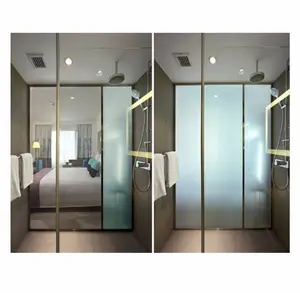 Película de cortina eléctrica Smartglass de fábrica Película de vidrio mágica para diseño de edificios de oficinas