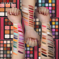 Palette de maquillage magnétique empilable et étanche, haute pigmentation, fard à paupières, rouge à lèvres, blush, contour, illuminateur, tout-en-un