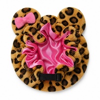 Bonnet de nuit en polaire doux pour femme, bonnet de sommeil réglable doublé de satin avec nœud en peluche et sangle à boucle pour le soin des cheveux avant le sommeil