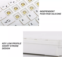 Schlanke kabellose Tastatur und Maus Tragbare Mini-Tastatur Maus Combo-Set für Notebook Laptop Mac Desktop PC Computer