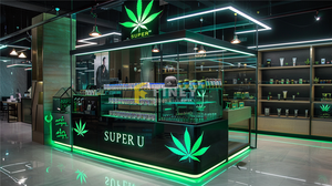 Conception Personnalisée de Décoration Intérieure de Boutique de Fumée Moderne, Vitrine d'Exposition pour Magasin de Cannabis, Accessoires et Mobilier de Salle d'Exposition pour Boutique de Fumée - Product Image 5