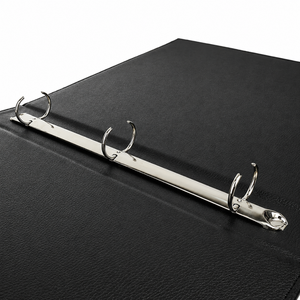 Porte-documents professionnel en cuir PU de qualité supérieure avec 3 anneaux, personnalisable avec logo, par le fabricant OEM/ODM TRONG DONG RB01 - Product Image 4