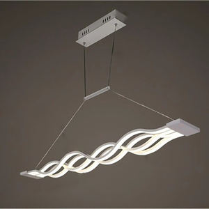 波浪形亚克力个性发光二极管现代吊灯简约北欧客厅餐厅现代吊灯 - Product Image 5