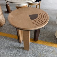 Meubles de salon modernes, écologiques et durables, table basse de forme irrégulière, table d'appoint personnalisable