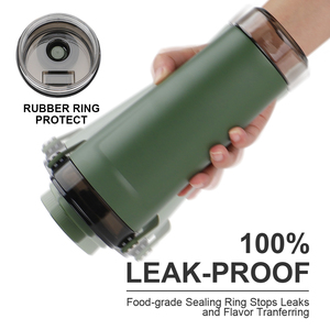 500ML Geïsoleerde RVS Sportfles/Shaker voor Fitness en Gym - Product Image 4